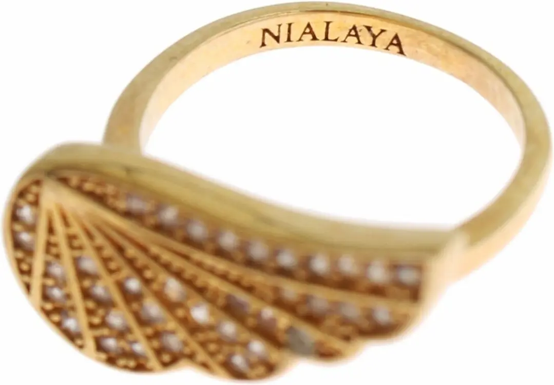 Кольцо Nialaya Jewelry Женское Прозрачный CZ