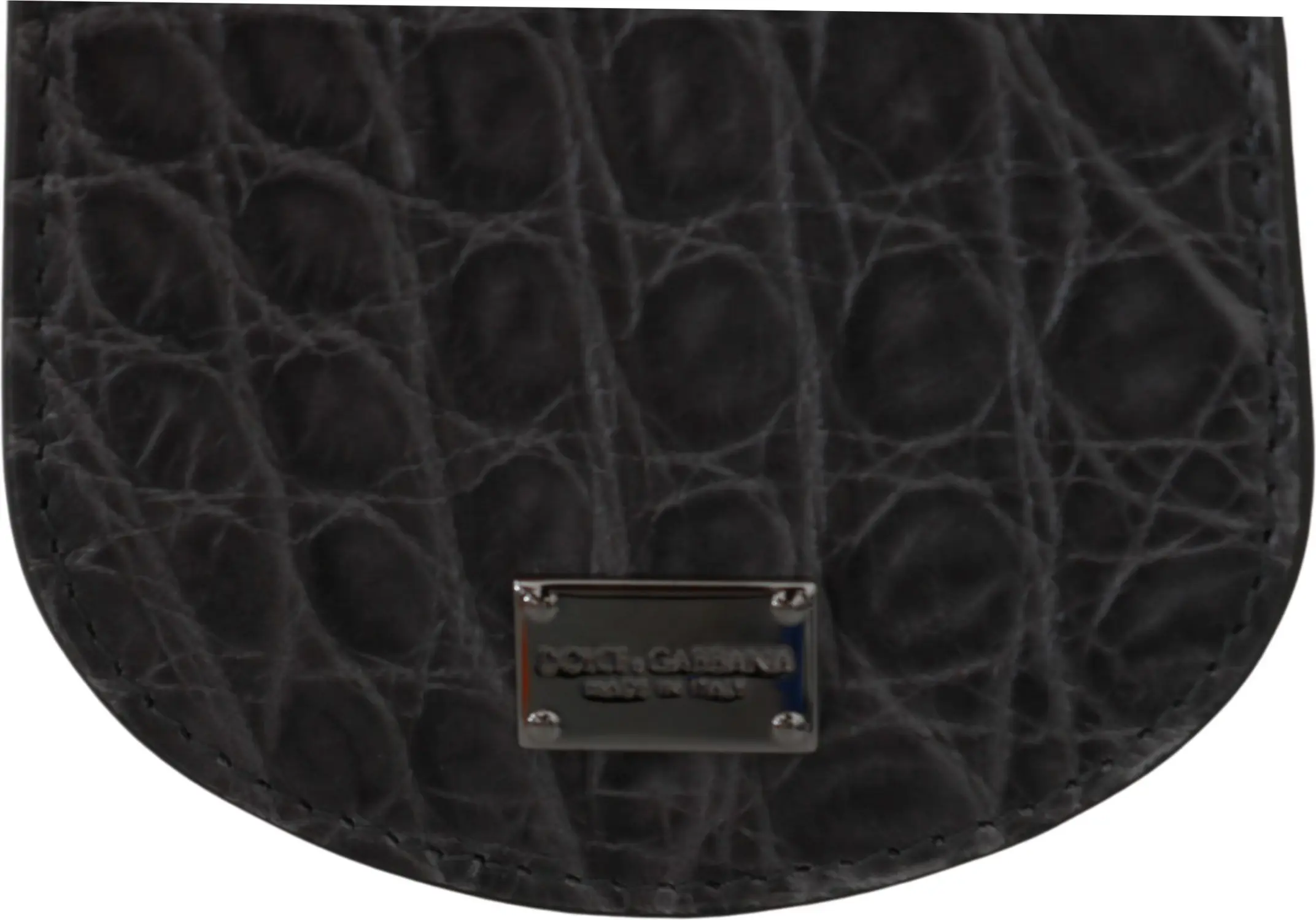 Кошелек Dolce & Gabbana Exotic Gray Leather Condom Case Wallet