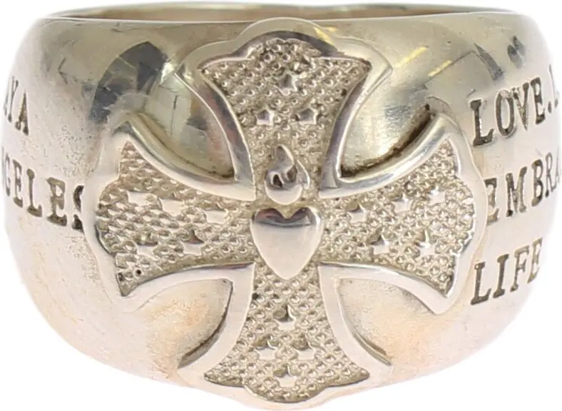 Кольцо Nialaya Jewelry Silver Cross Женское