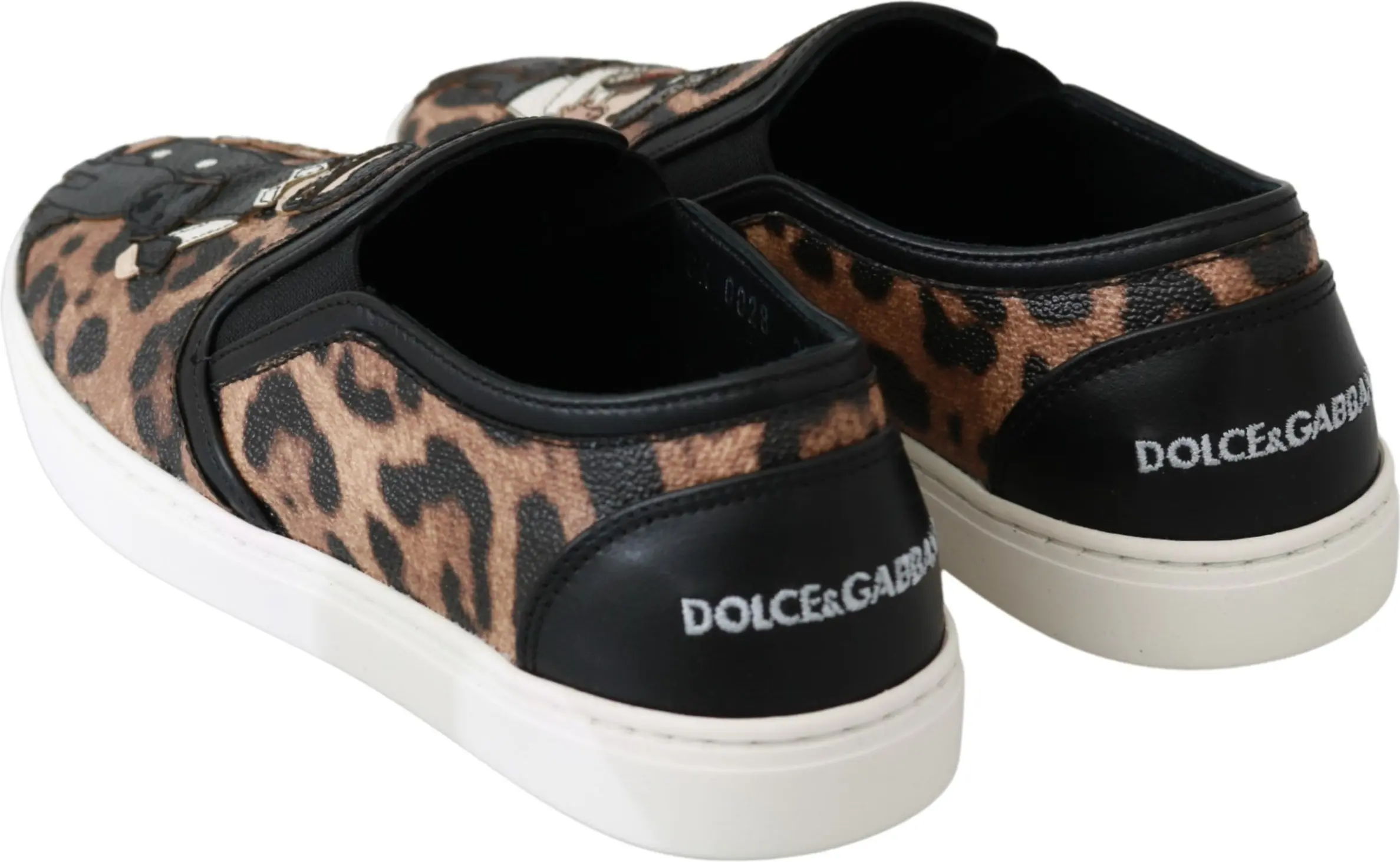 Лоферы Dolce & Gabbana Кожа Леопард