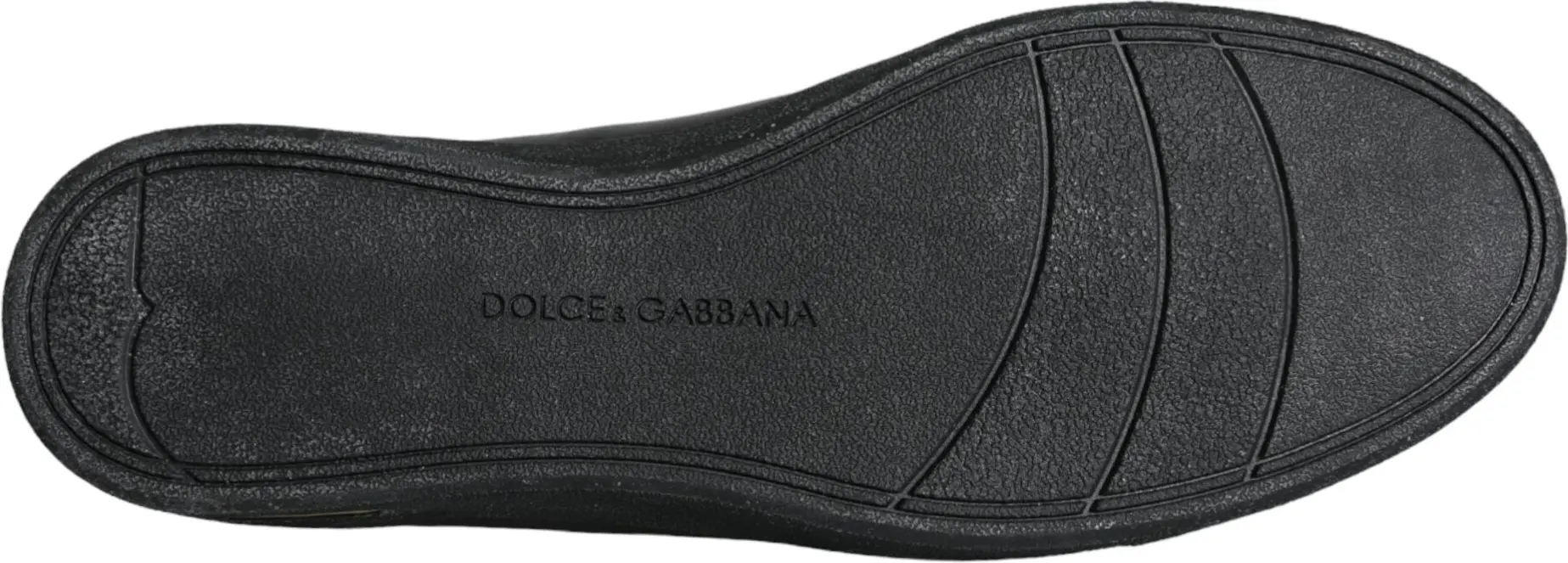 Кроссовки Dolce & Gabbana Черно-золотые кожаные Классика