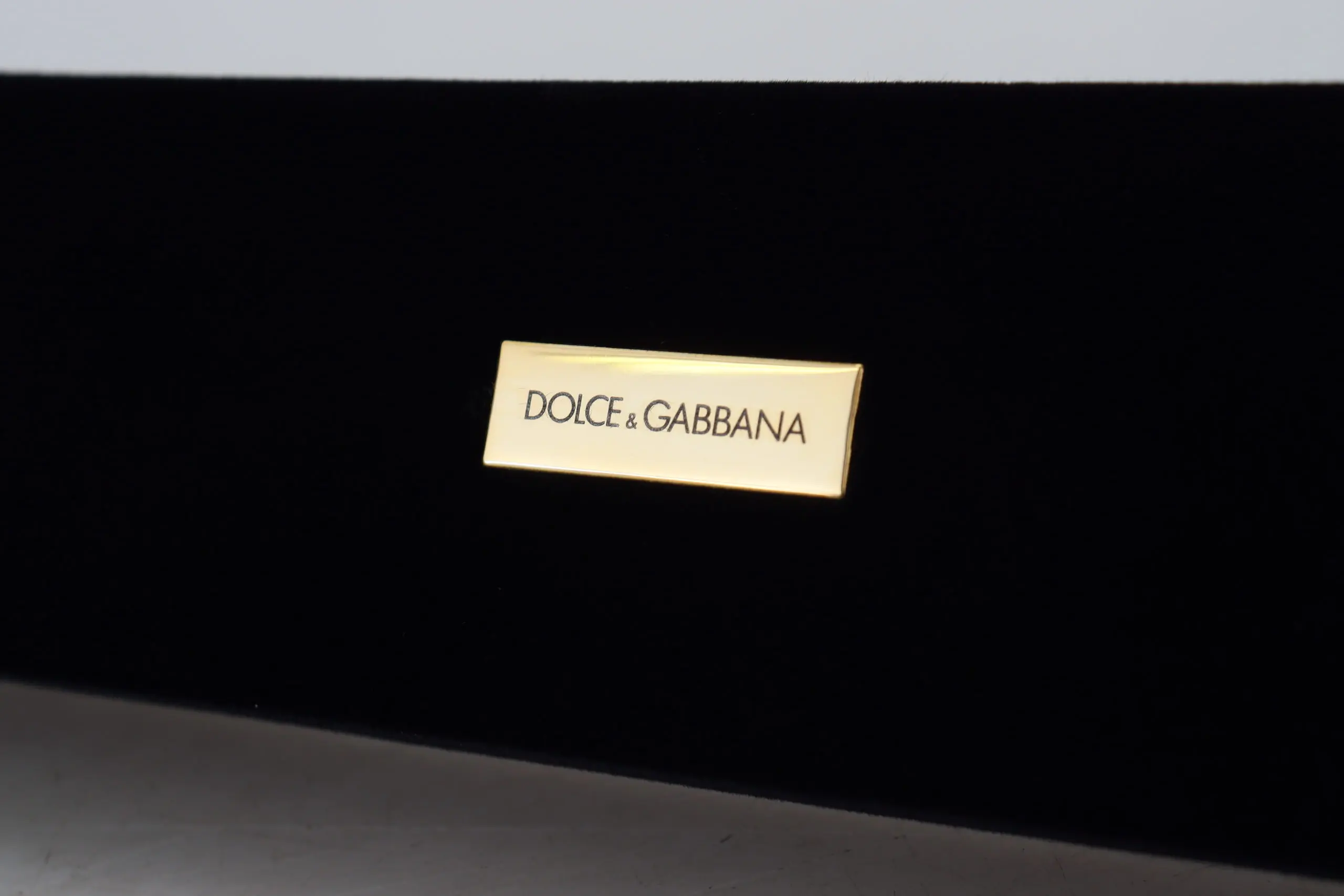 Коробка для хранения Dolce & Gabbana Черная бархатная шкатулка для украшений