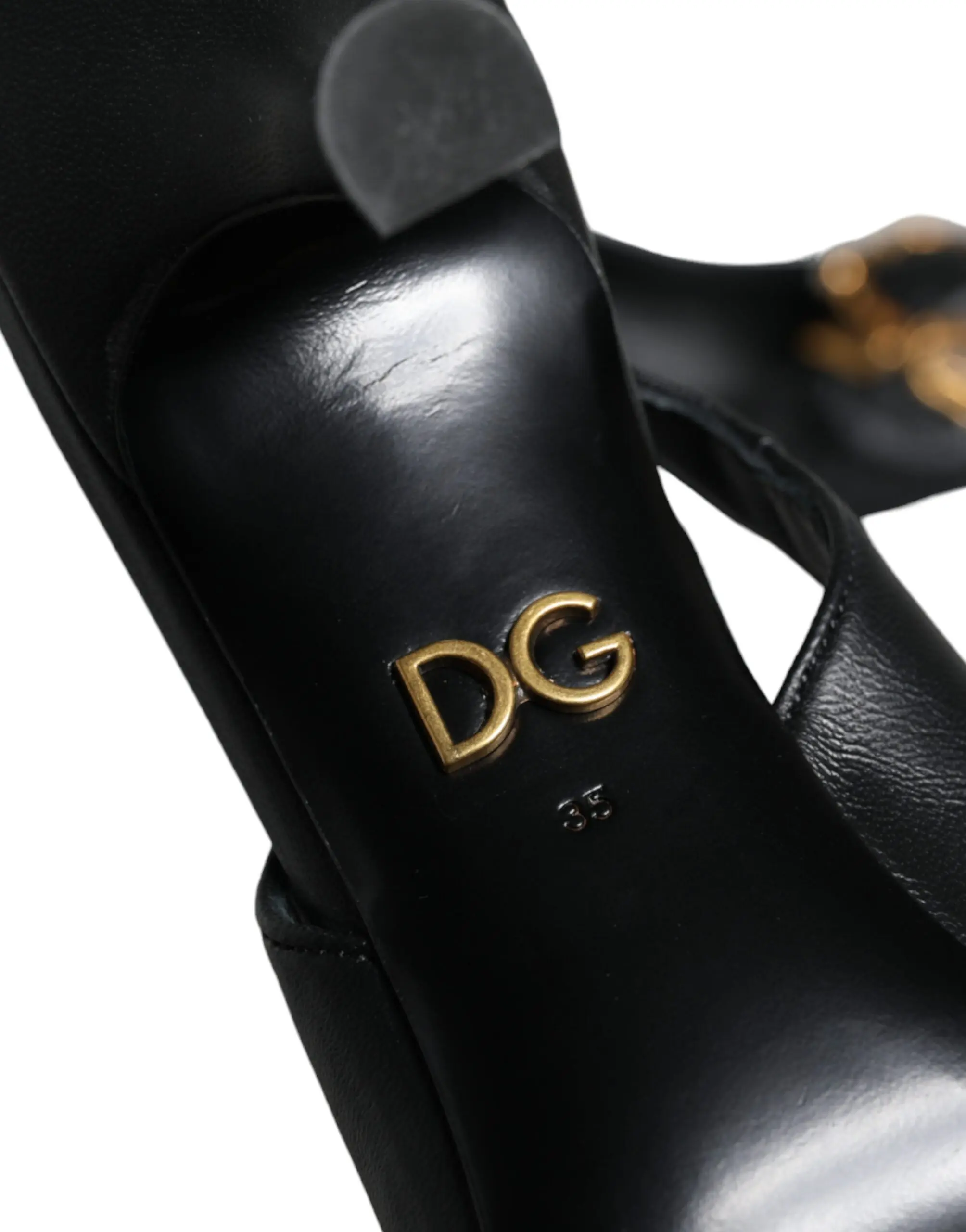 Туфли Слингбэк Dolce & Gabbana Черные Devotion