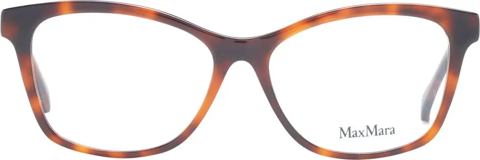 Коричневые пластиковые очки (оправа) Max Mara