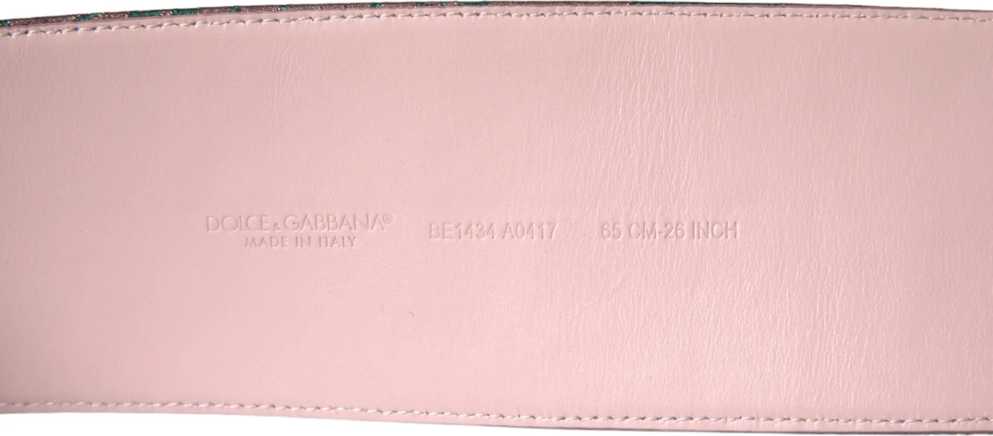 Ремень Dolce & Gabbana Мультиколор Цветочный Жаккард Люрекс Золотая Пряжка
