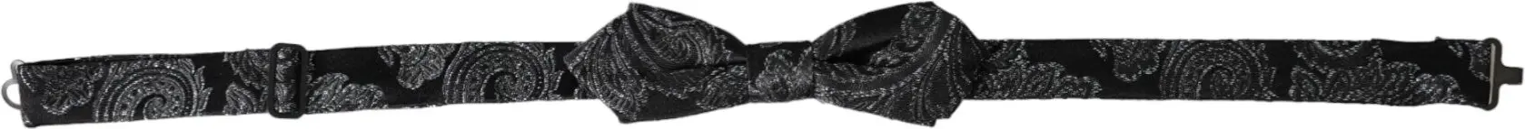 Галстук-бабочка Dolce & Gabbana Черный шелк Жаккард