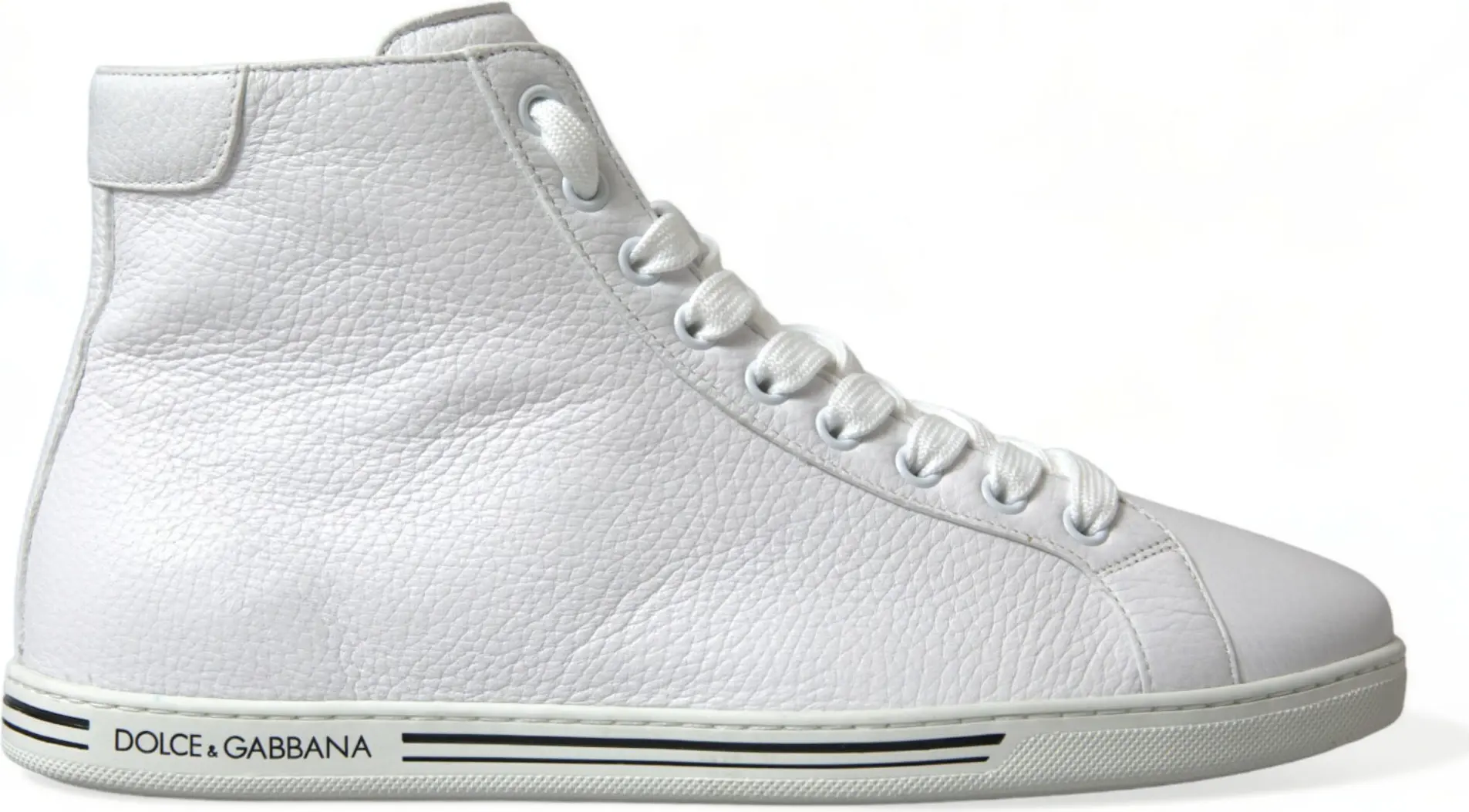 Кроссовки White Saint Tropez High Top Dolce & Gabbana