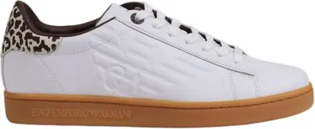 Кожаные кеды Armani EA7 Emporio с низкой посадкой