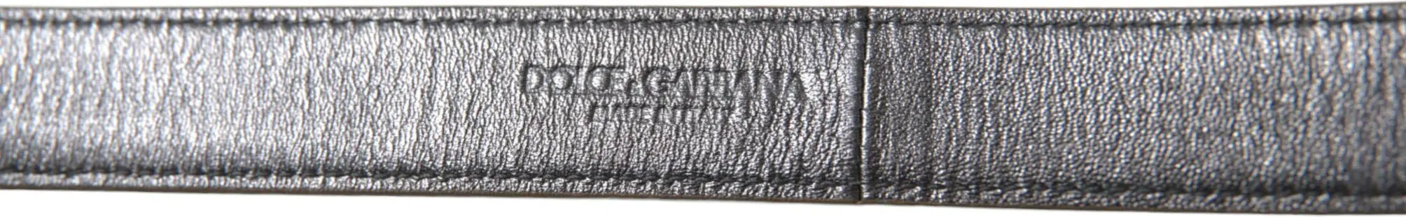Ремень Dolce & Gabbana, Металлик Золото, Телячья Кожа, Металлическая Пряжка
