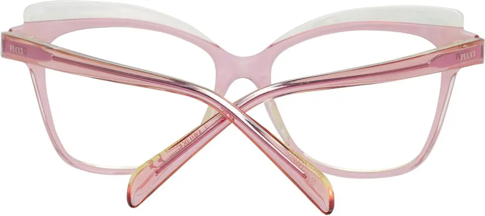 Розовые пластиковые оправы для очков Emilio Pucci