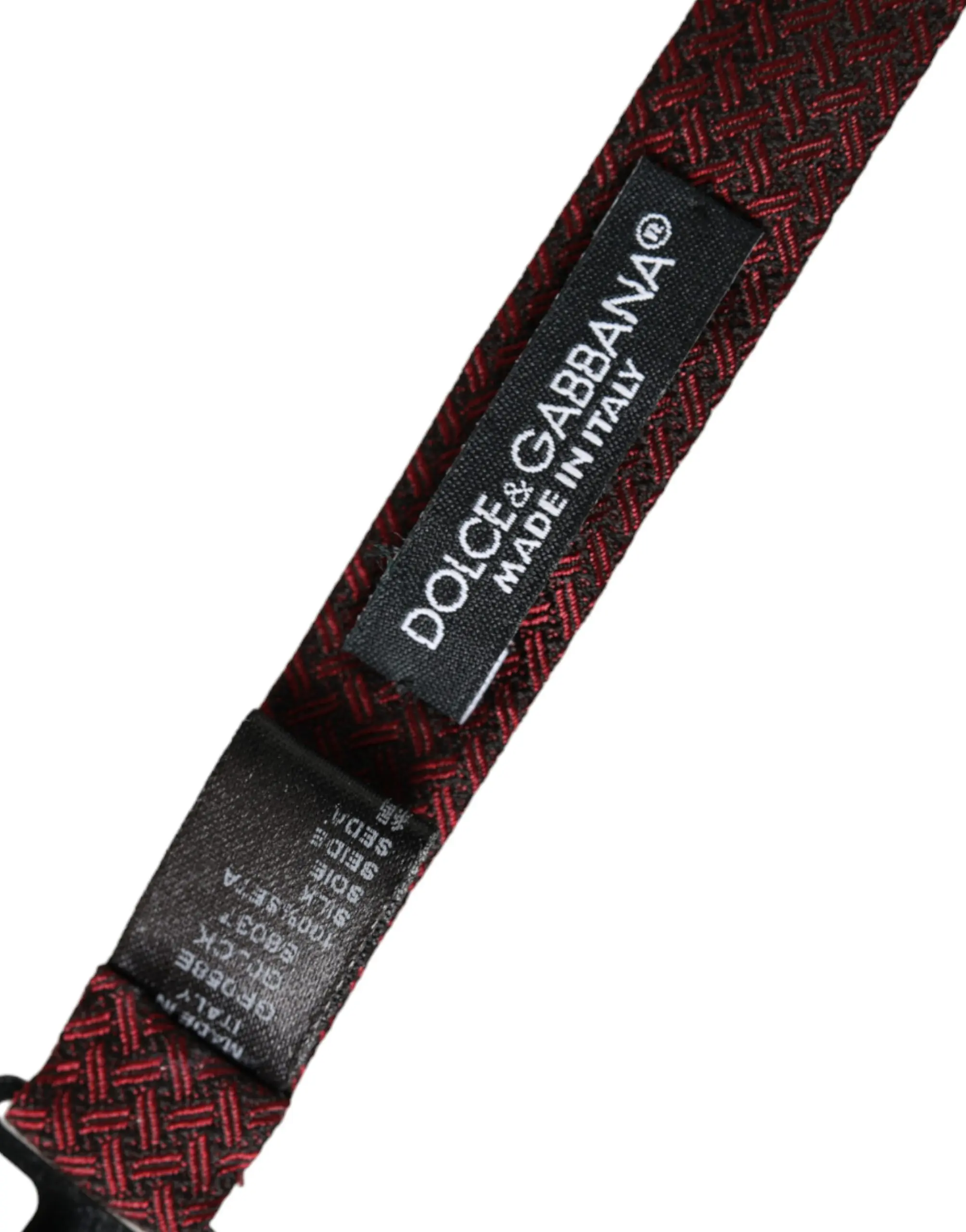 Галстук-бабочка Dolce & Gabbana Красный Шелковый Фантазия