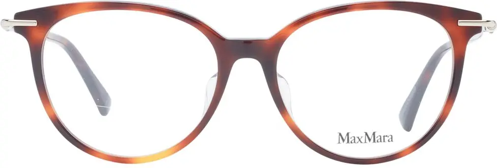 Коричневая пластиковая оправа для очков Max Mara
