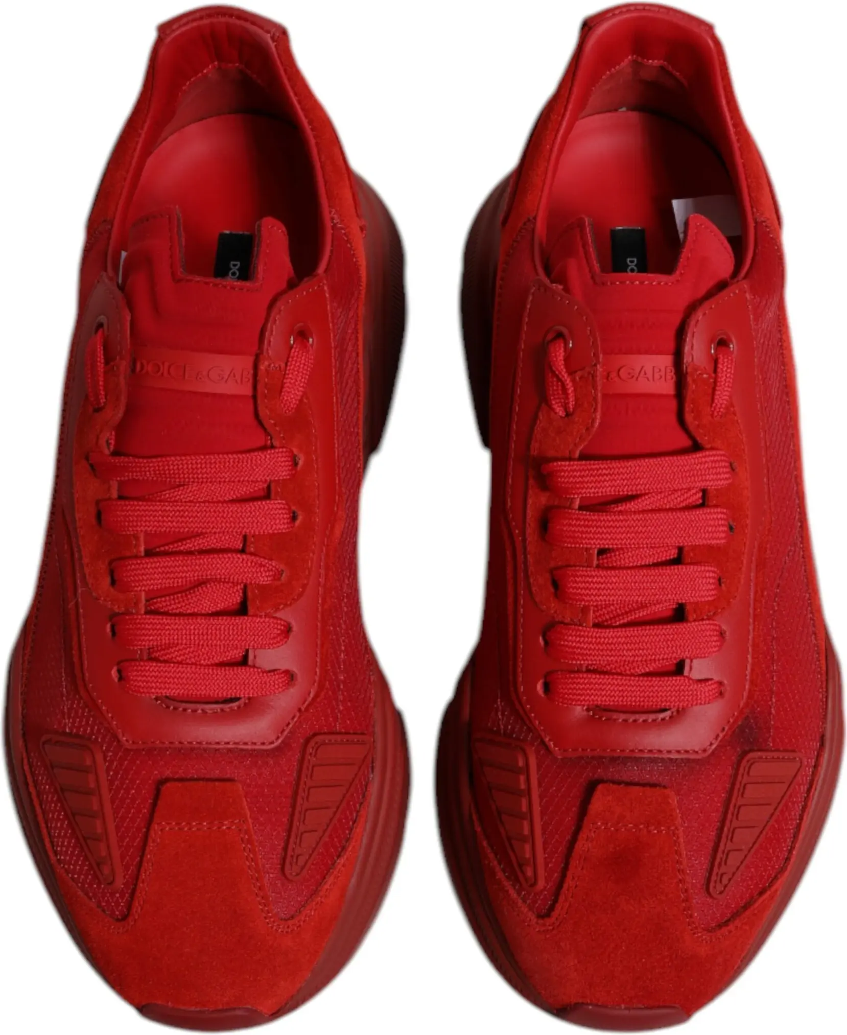 Красные кожаные кроссовки Daymaster Low Top Dolce & Gabbana