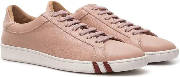 Кроссовки Bally Розовые Кожаные Низкие
