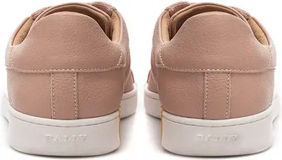 Розовые низкие кроссовки Bally из ткани и кожи