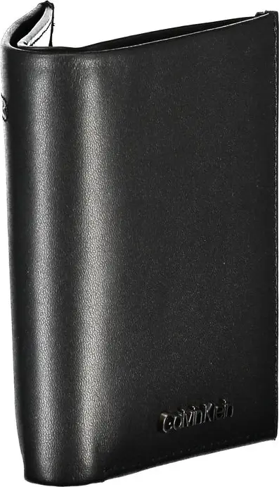 Кошелек Calvin Klein Sleek Black Leather RFID