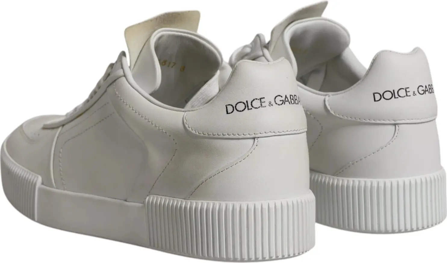 Белые кожаные кроссовки Miami Low Dolce & Gabbana