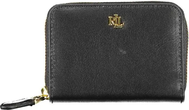 Кошелек Ralph Lauren Черный Кожаный Кошелек