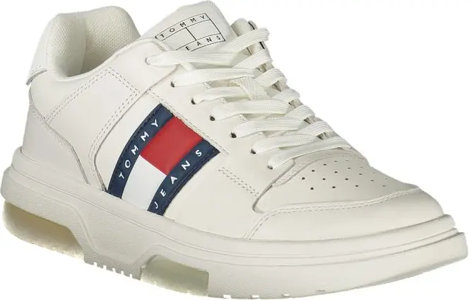 Белые кожаные женские кроссовки Tommy Hilfiger
