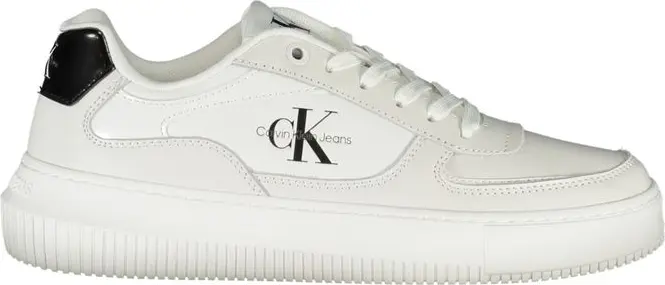 Элегантные белые кроссовки Calvin Klein на шнуровке