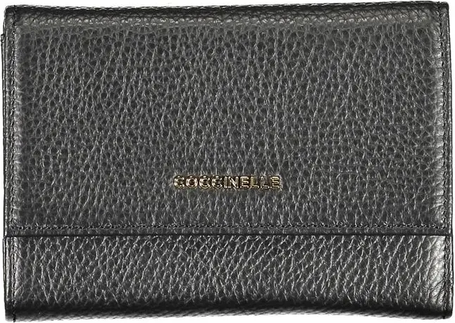 Кошелек Coccinelle Черная Кожа Женский Кошелек