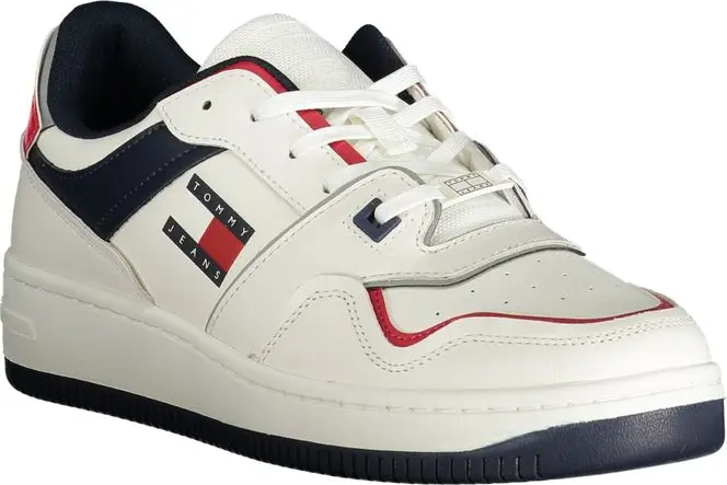 Кроссовки Tommy Hilfiger Белая Кожа Мужские Кроссовки