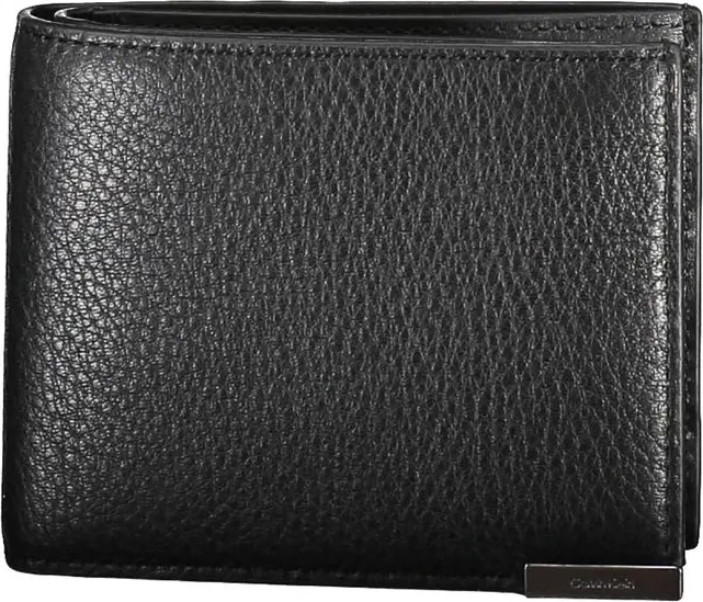Кошелек Calvin Klein Черная Кожа Мужской Кошелек