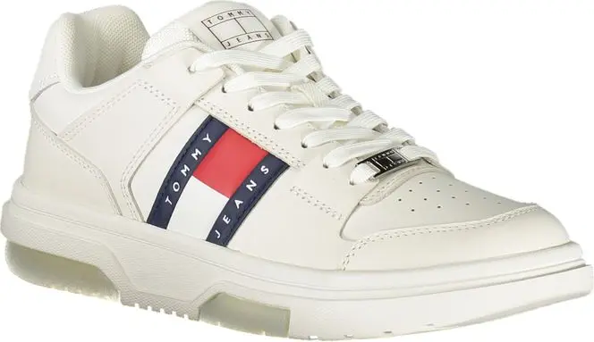 Белые кожаные женские кроссовки Tommy Hilfiger