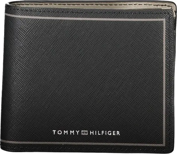 Кошелек Tommy Hilfiger Черный Кожаный Кошелек