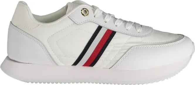 Белые полиэстеровые кроссовки Tommy Hilfiger