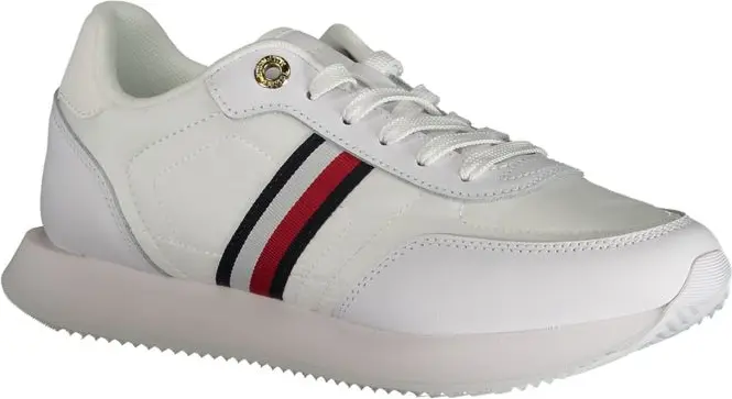 Белые полиэстеровые кроссовки Tommy Hilfiger