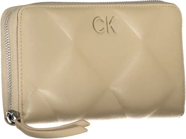 Кошелек Calvin Klein Элегантный Бежевый Мультикарманный RFID-Кошелек