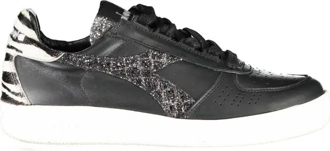 Кроссовки Diadora Черная Кожа Женские Кроссовки