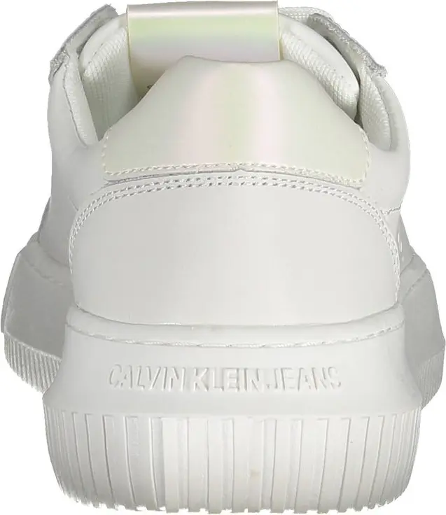 Белые кожаные женские кроссовки Calvin Klein