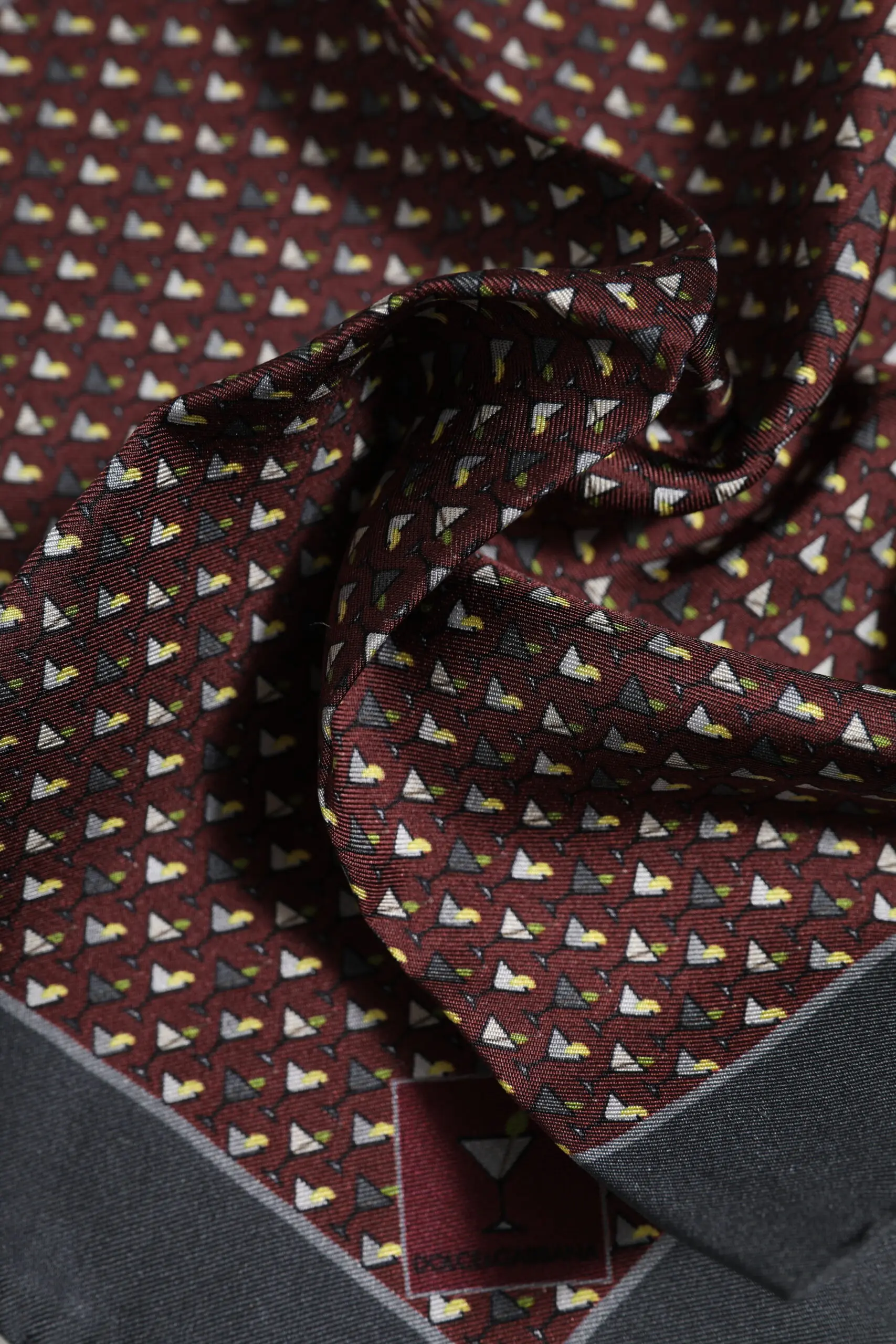 Платок-шарф Foulard Dolce & Gabbana Марсала Коктейль