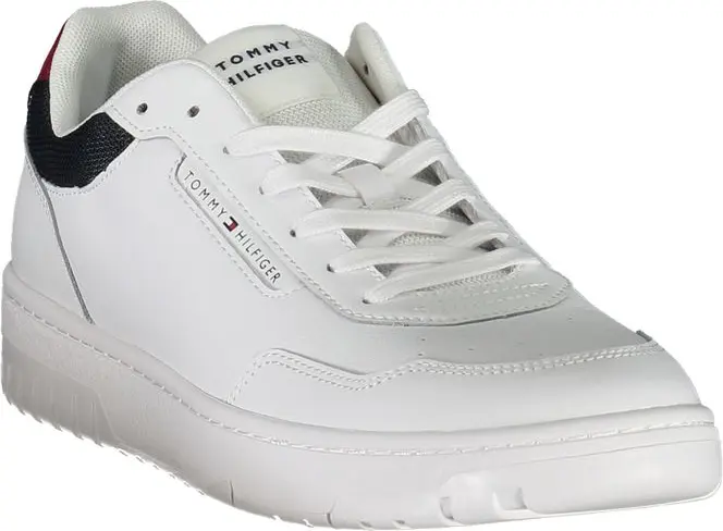 Белые кожаные кроссовки Tommy Hilfiger