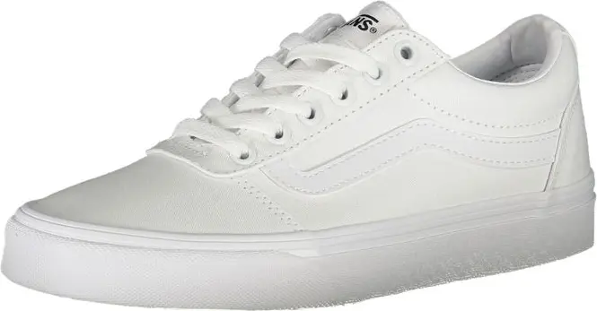 Белые полиэстеровые кеды Vans