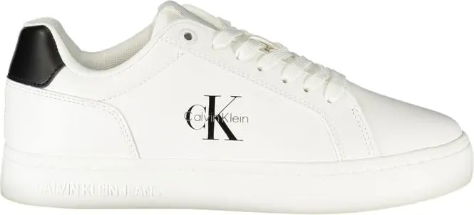 Белые кожаные женские кроссовки Calvin Klein