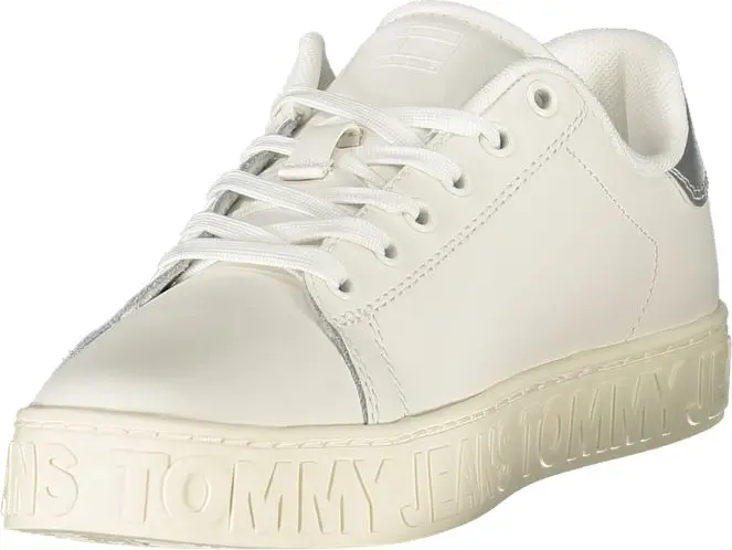 Белые кожаные женские кроссовки Tommy Hilfiger
