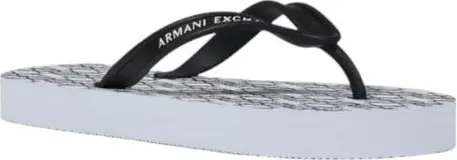 Шлёпанцы Armani Exchange Белые резиновые шлёпанцы-сандалии