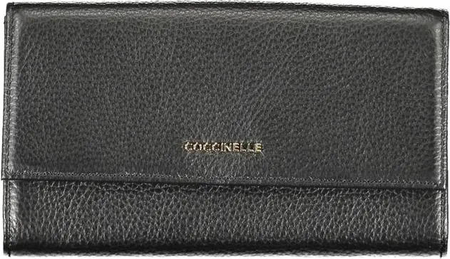 Кошелек Coccinelle Черная кожаная модель