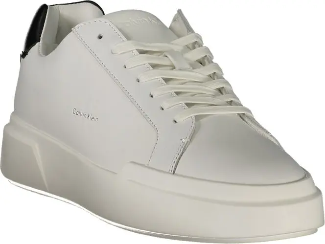 Кроссовки Calvin Klein мужские белые кожаные