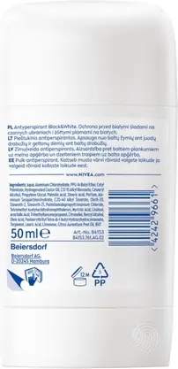 Antiperspirant Stick Nivea Black & White Invisible Clear