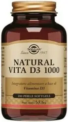 Добавка Solgar Natural Vita D3 1000 для здоровья костей и суставов