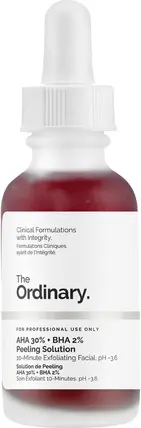 Пилинговый раствор The Ordinary Оригинальный Овощной AHA 30% + Овощной BHA 2%