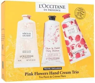 Набор из трех кремов для рук L'Occitane en Provence Розовые Цветы