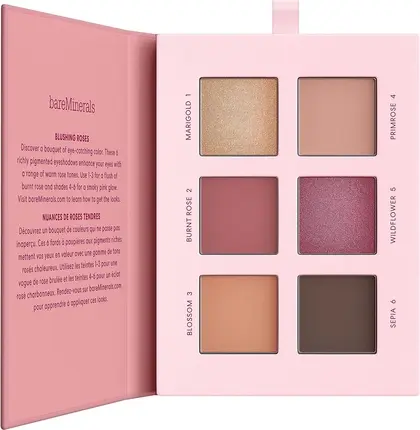 Палетка теней для век bareMinerals Mineralist Rosewood, Cranberry
