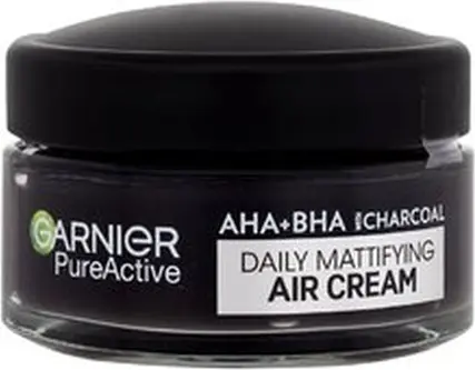 Day Cream Garnier Pure Active AHA BHA Charcoal Daily Mattifying Air Cream