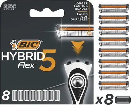 Сменные кассеты для бритвы Bic Hybrid 5 Flex