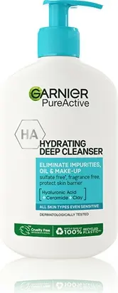 Cleansing Gel Garnier Hydrating Cleansing Gel for Skin Imperfections Pure Active